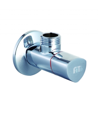 ЪГЛОВ КРАН ХРОМ МЕСИНГ МОДЕЛ AP008 1/2"X1/2"